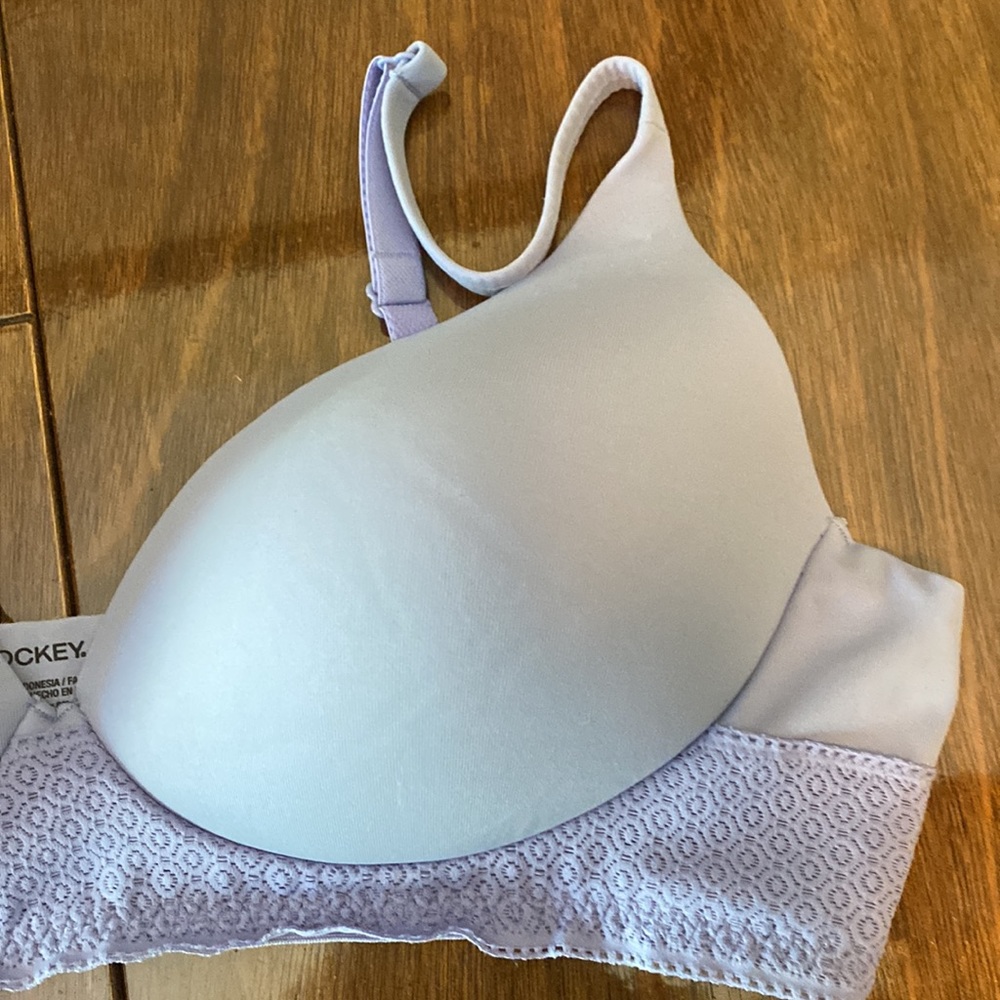 Jockey bra size large. Lavender periwinkle color. Like new. - Picture 5 of 11